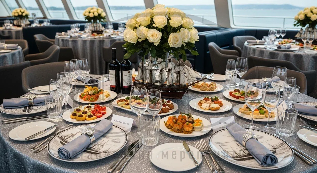 Вечеринка на теплоходе с банкетом