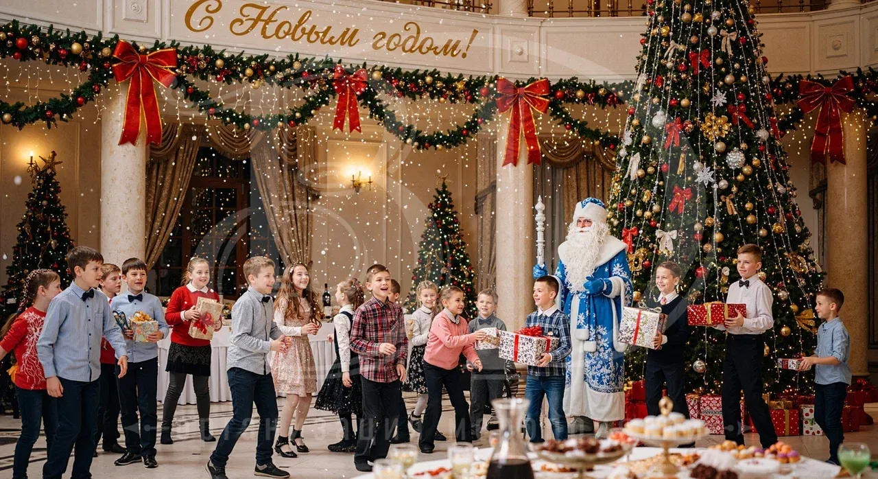Новогодняя вечеринка для детей и подростков
