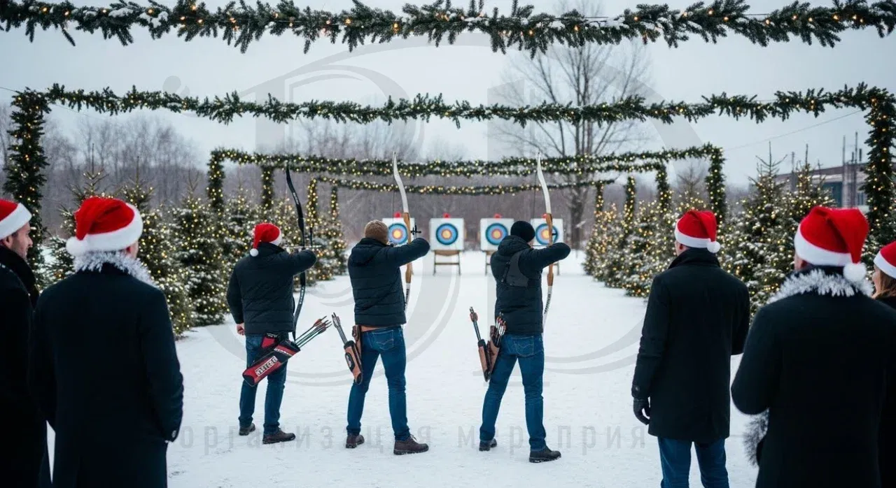 Мастер-класс по стрельбе на выездном корпоративе на Новый год