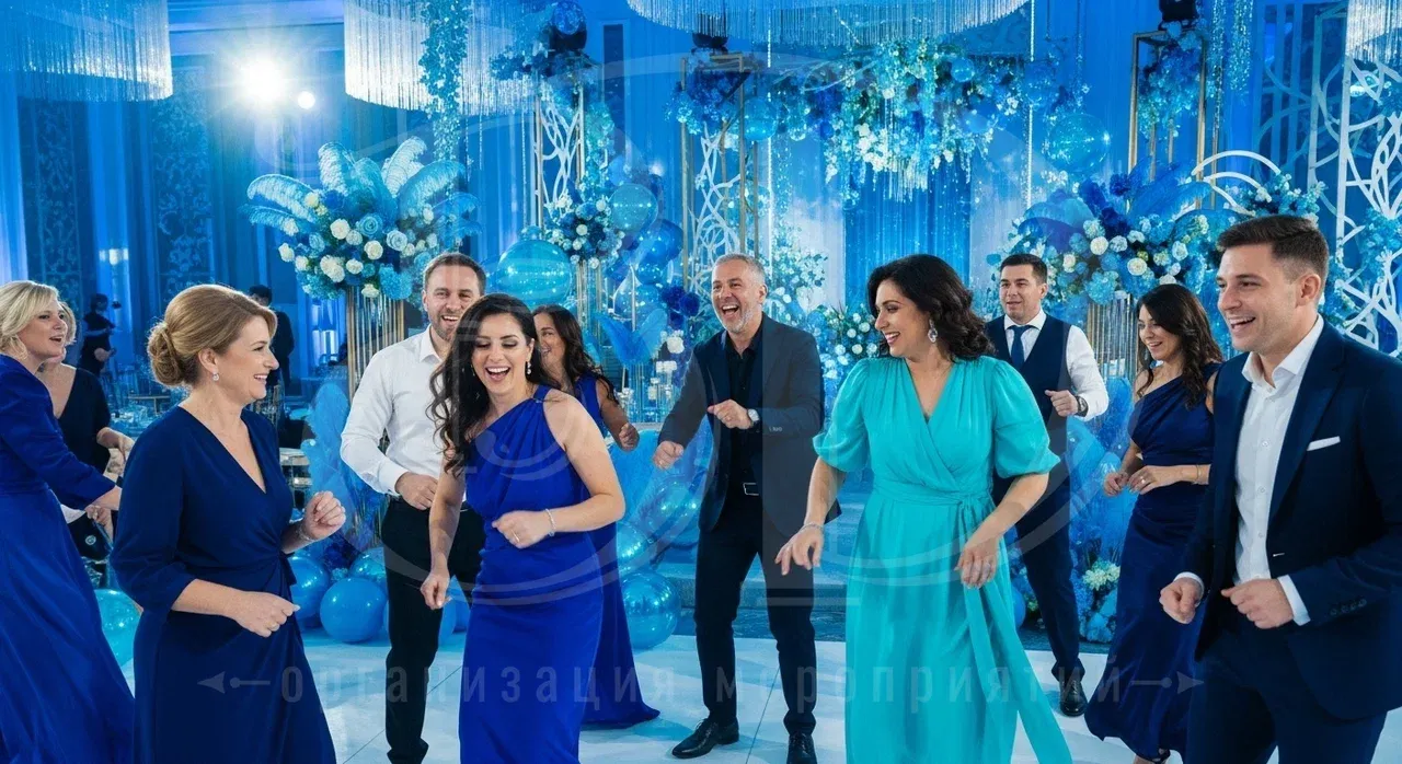 Вечеринка по цветам: синий