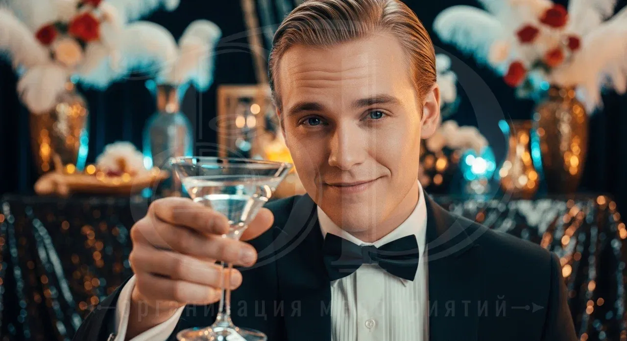 Вечеринка в стиле Великий Гэтсби с event-агентством Вдсервис Событий