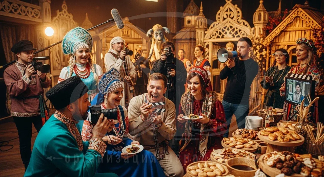 Закуски на корпоратив с активной концепцией, формат фуршета