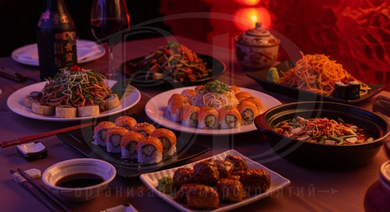 Меню китайской вечеринки