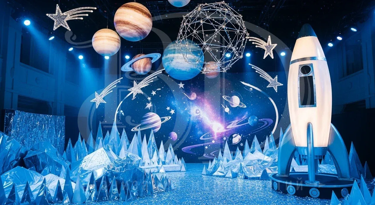 Космическая вечеринка с event-агентством Вдсервис Событий