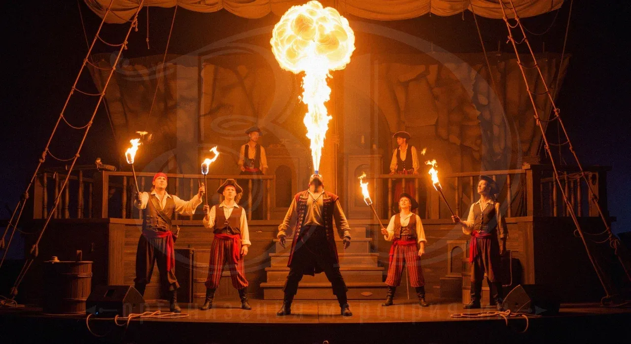 Шоу-программа на пиратской вечеринке для взрослых