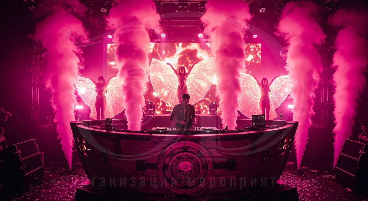 Спецэффекты на пиратской вечеринке