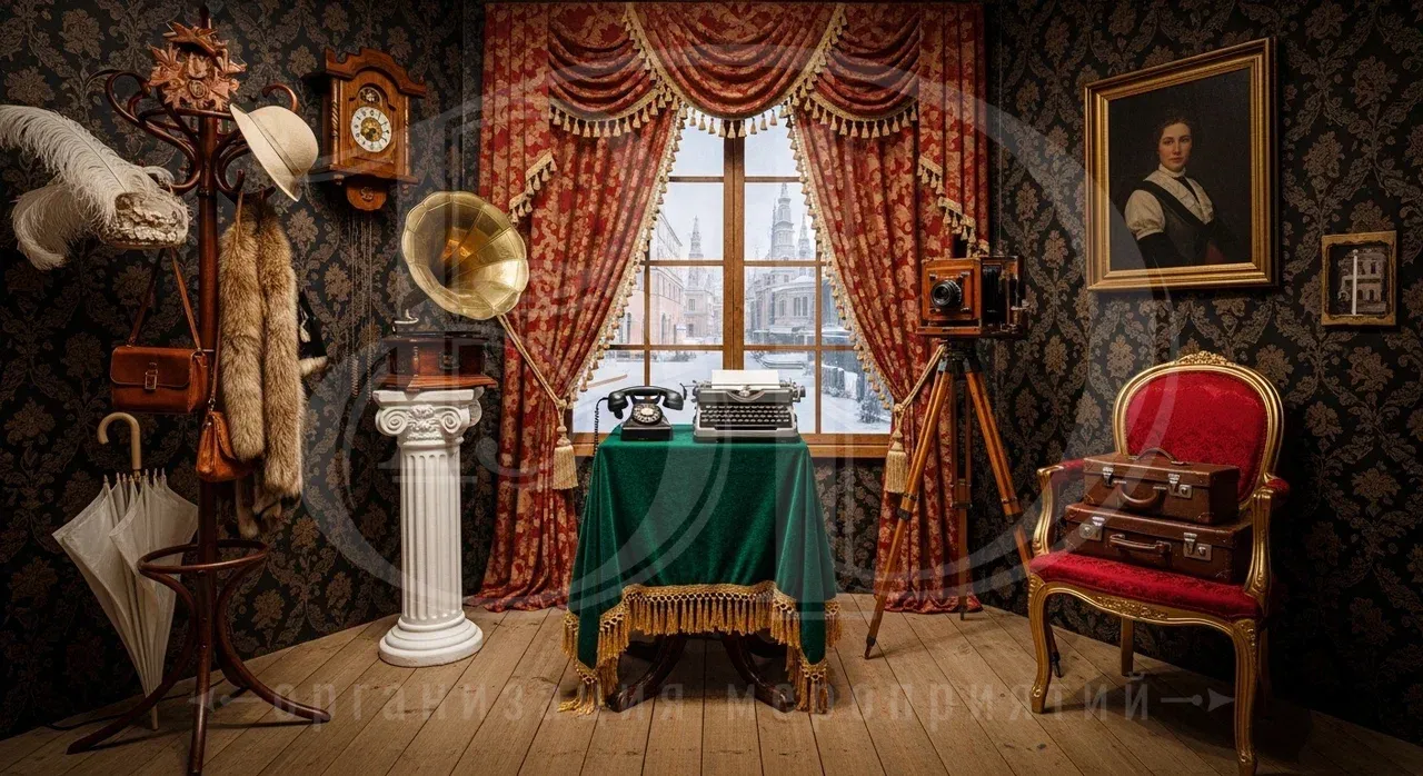 Фотозона на ретровечеринке