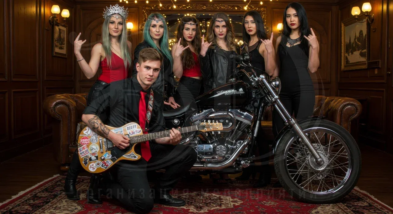 Гости event-мероприятия в стиле рок
