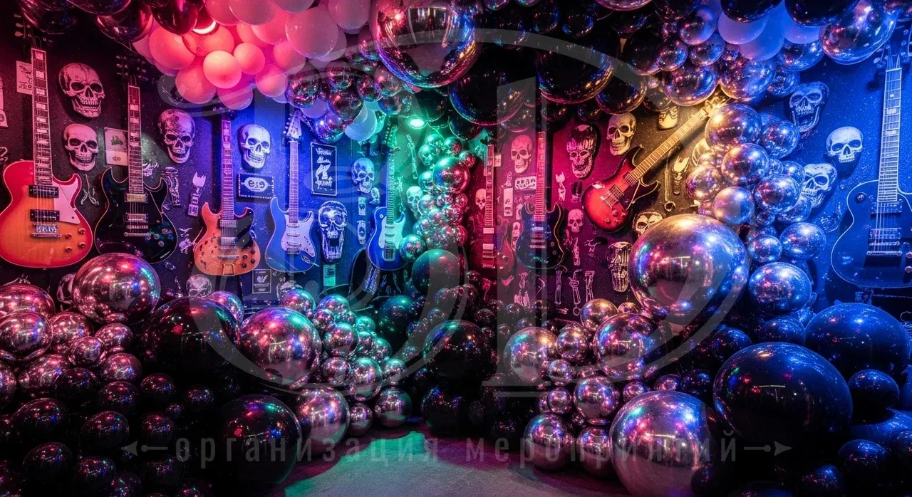 Фотозона на роквечеринке