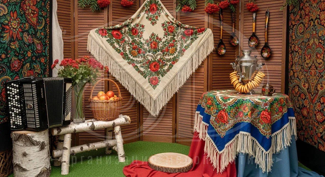 Фотозона на русской вечеринке