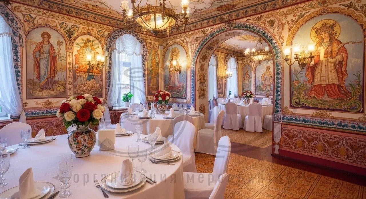 Стиль A La Russe на площадке для корпоратива по-русски