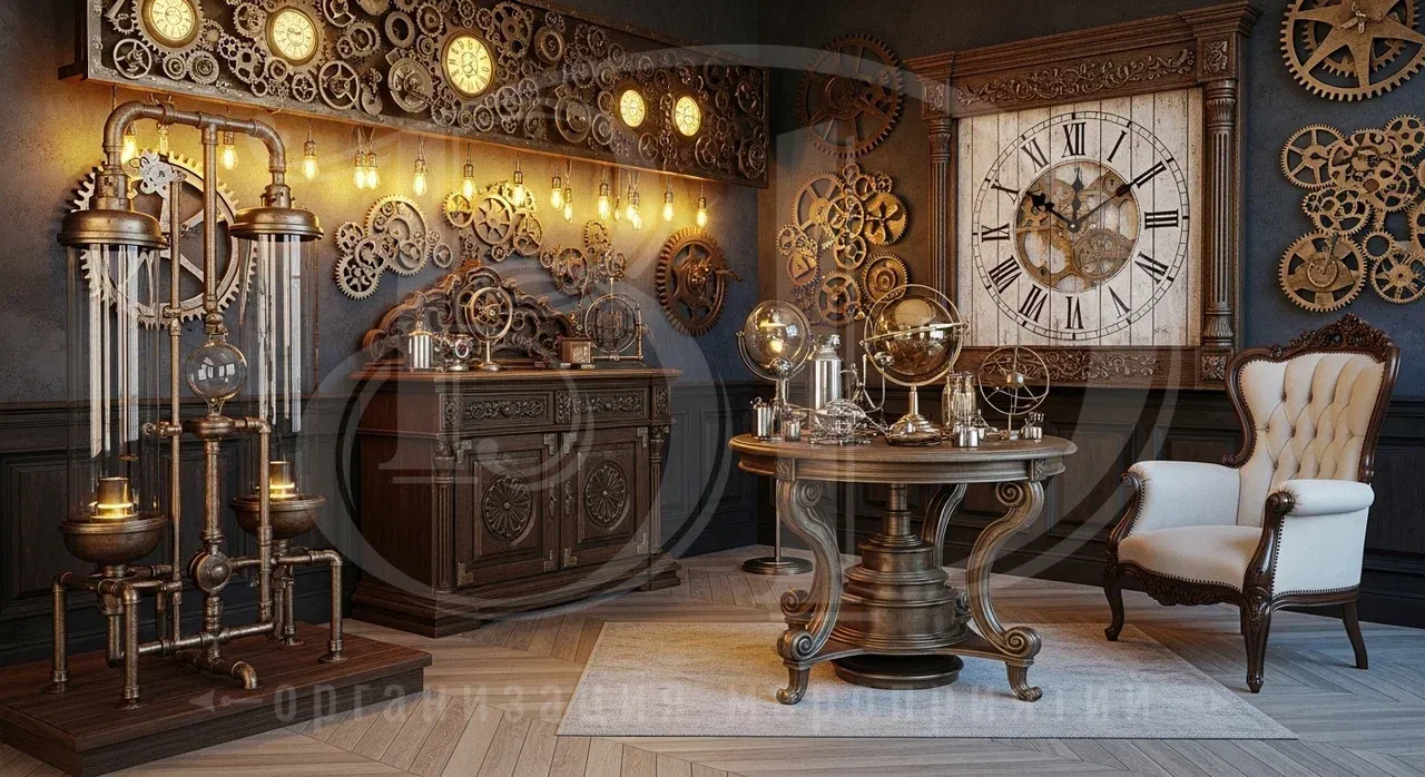 Фотозона на стимпанк-вечеринке