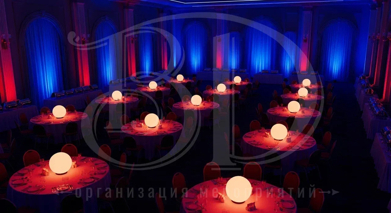 Декор пространства для вечеринки в стиле телепередачи