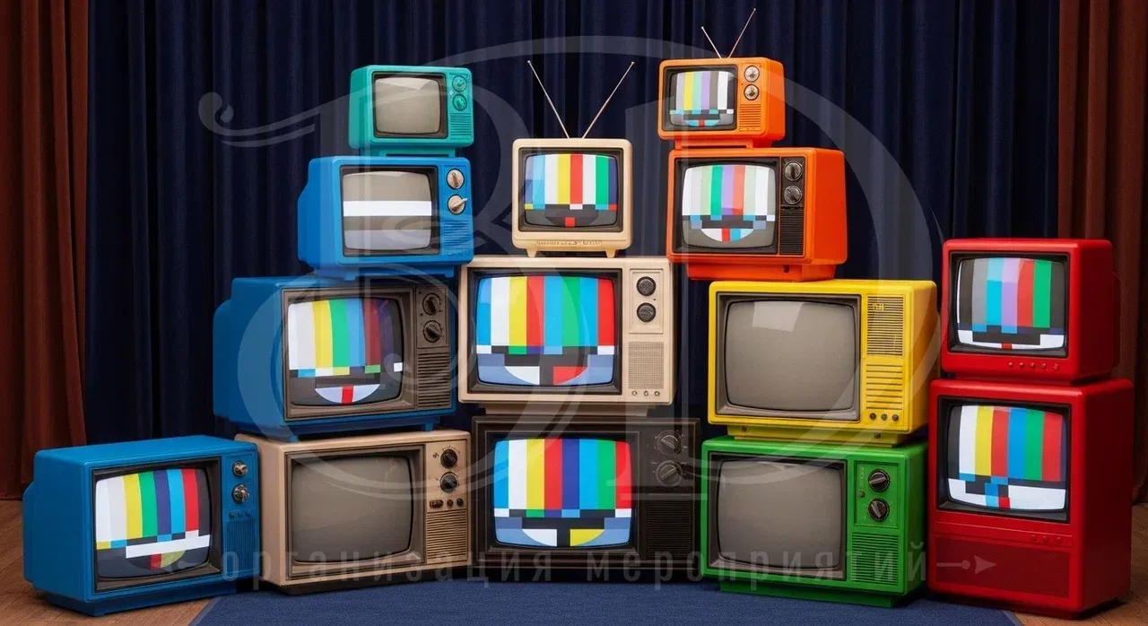 Фотозона на вечеринке телепередач