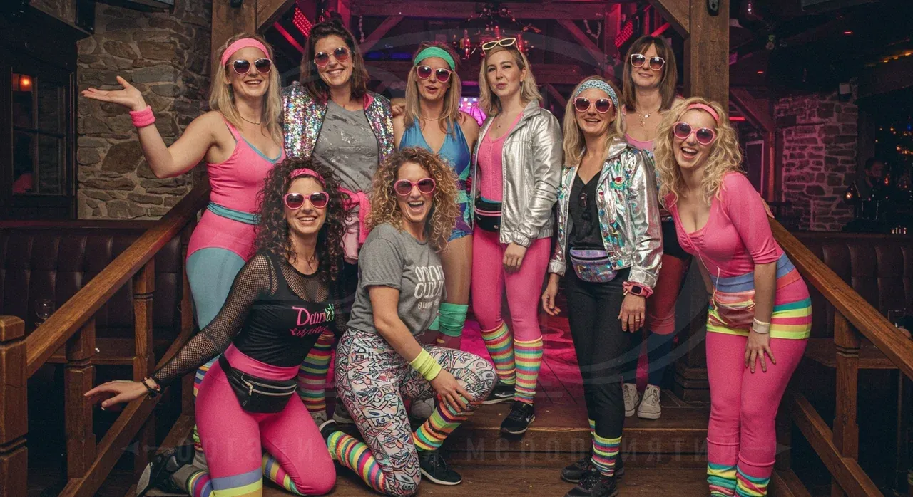 Вечеринка в стиле 80-х с event-агентством Вдсервис Событий