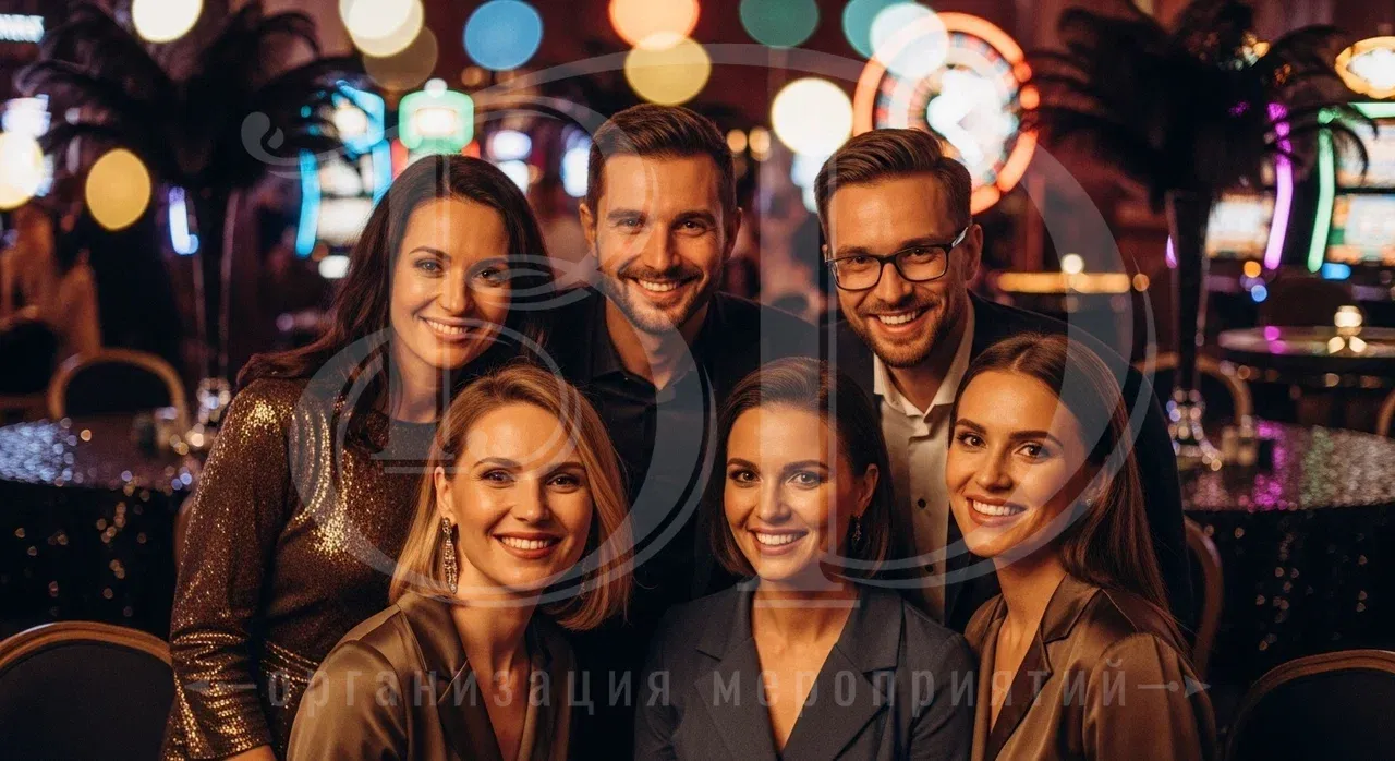 Вечеринка в стиле казино: гости мероприятия