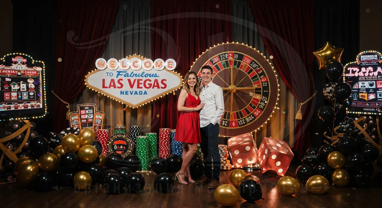 Вечеринка в стиле Лас-Вегас с event-агентством Вдсервис Событий