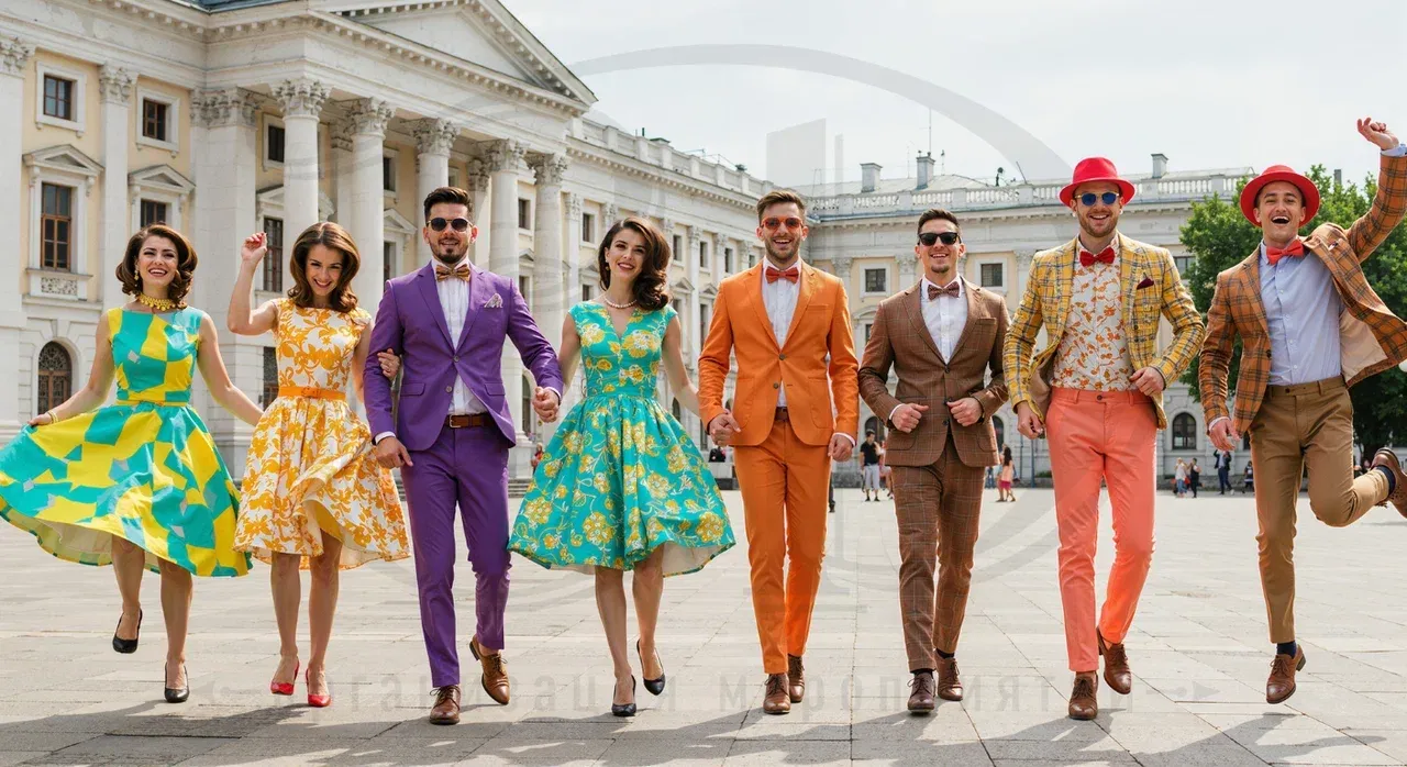 Вечеринка стиляг: образы гостей