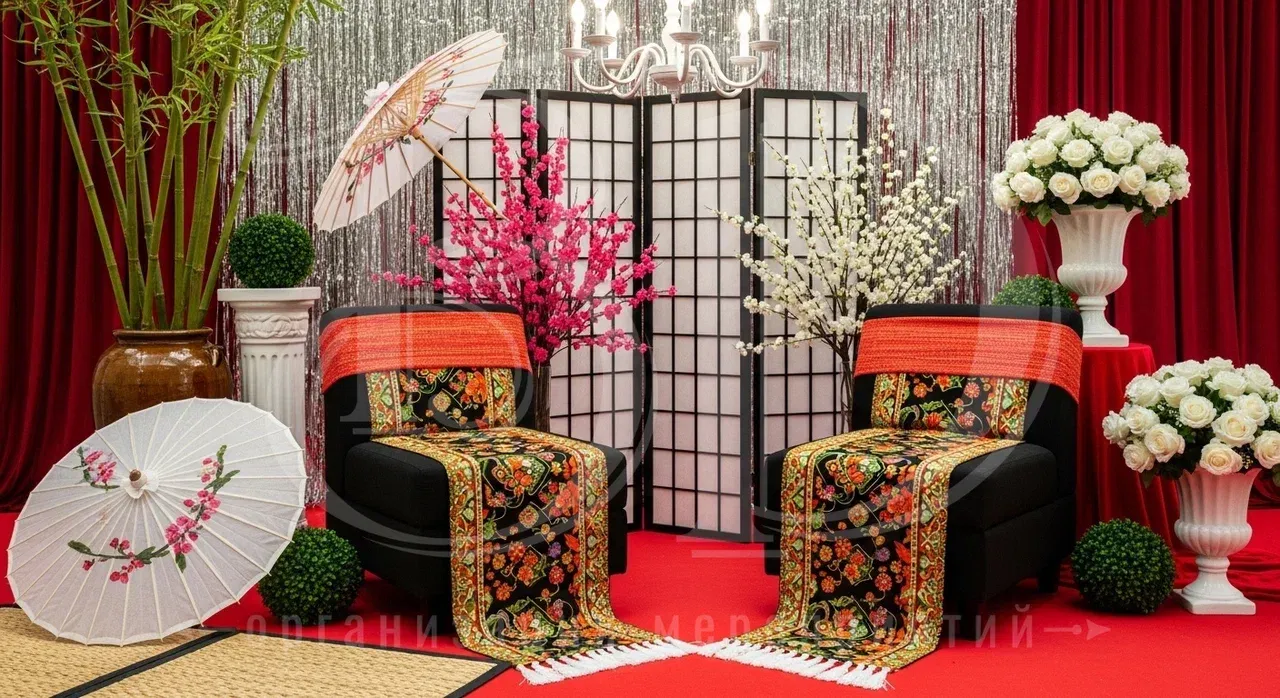 Фотозона на японской вечеринке