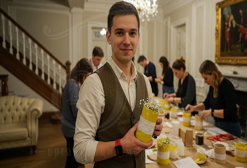 Мастер-класс по изготовлению свечей с event-агентством Вдсервис Событий