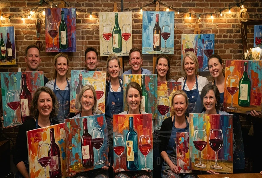 Картина акрилом: мастер-класс от event-агентства Вдсервис Событий