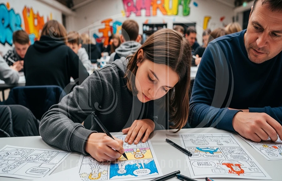 Мастер-класс по рисованию комиксов: творческий процесс