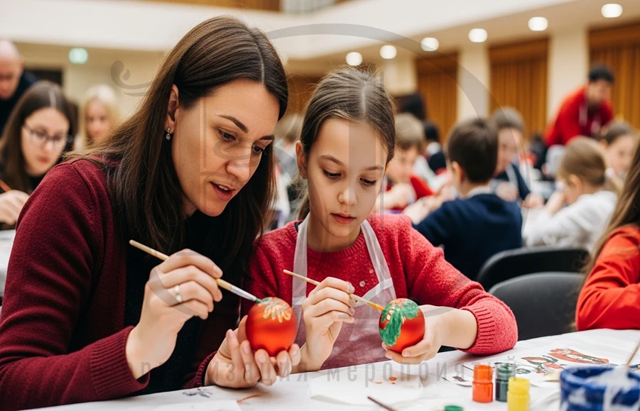 Роспись ёлочных шаров: мастер-класс с участием взрослых