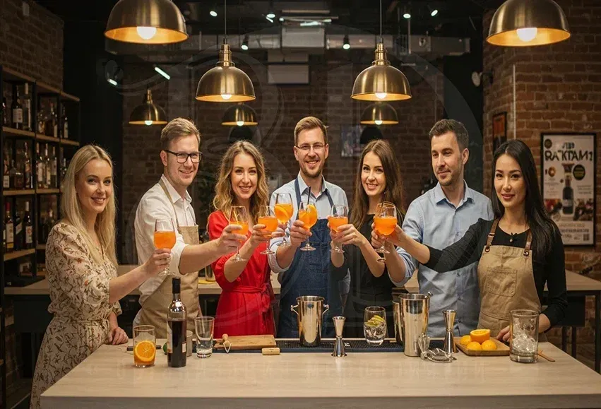 Мастер-класс по алкогольным коктейлям