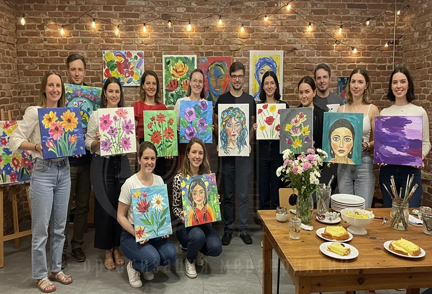 Арт-живопись: мастер-класс от event-агентства Вдсервис Событий