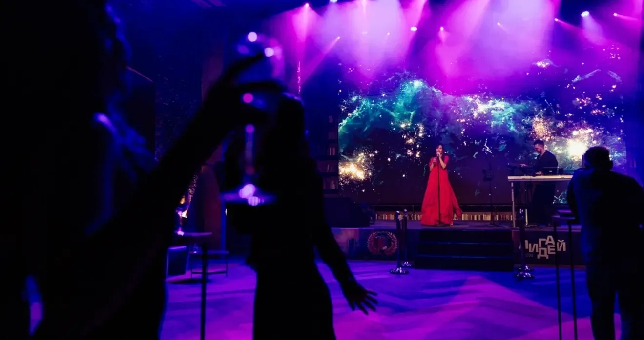 Световое декорирование на конференции для Malltech