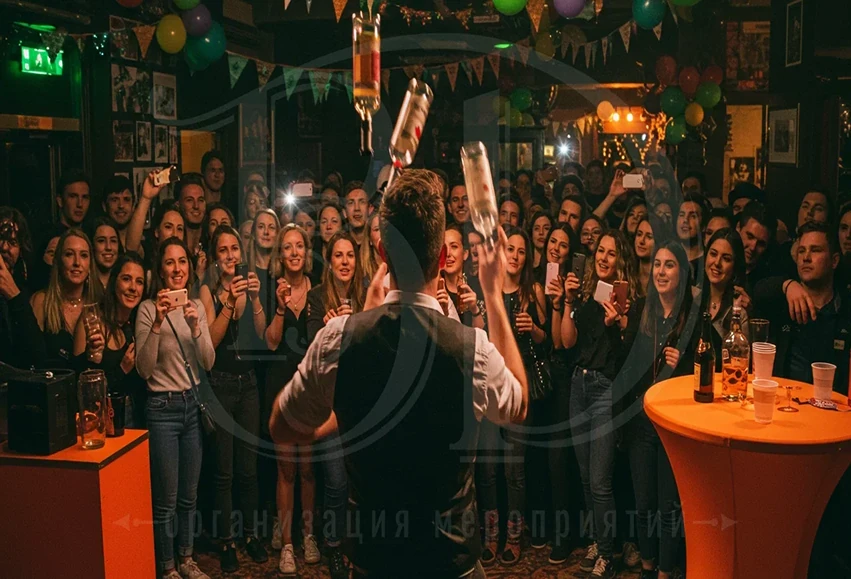 Стоимость бармен-шоу зависит от сложности трюков