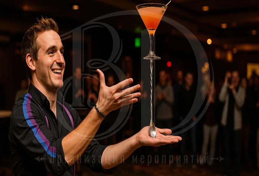 Бармен-шоу на мероприятие: свадьбу, корпоратив, день рождения