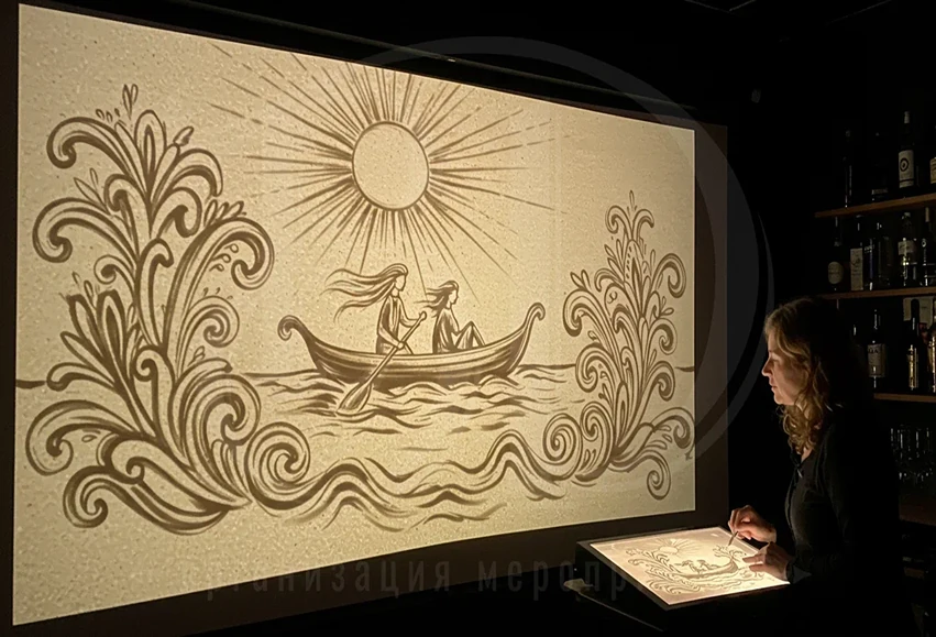 Песочное шоу на мероприятие