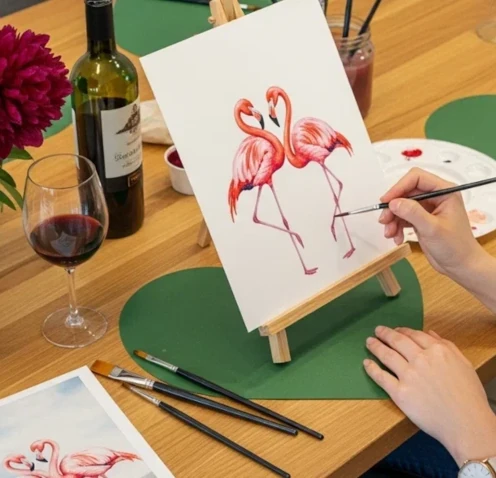 Рисование вином