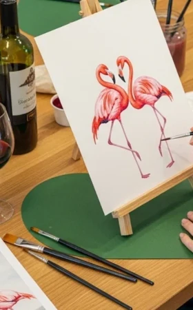 Рисование вином